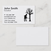 Holzfällerblockwinde Visitenkarte (Vorne/Hinten)