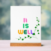 Holzfaser Acrylschild (Neutral)