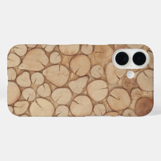 Holzfaser Case-Mate iPhone Hülle (Rückseite (Horizontal))