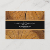 Holzfaser Visitenkarte (Rückseite)