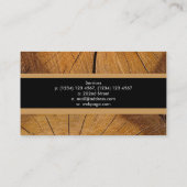 Holzfaser Visitenkarte (Rückseite)