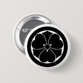 Holzfass mit kreisförmigen Schwertern Button (Vorne & Hinten)