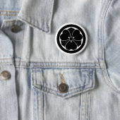 Holzfass mit kreisförmigen Schwertern Button (Beispiel)