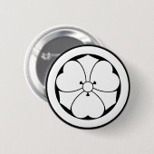 Holzfass mit kreisförmigen Schwertern Button (Vorne & Hinten)