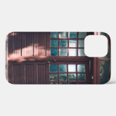 HOLZFENSTER AUF BLAUE KONKRETE WAND Case-Mate iPhone HÜLLE (Rückseite (Horizontal))