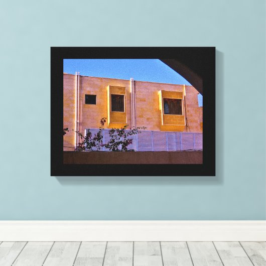 Holzfenster Leinwanddruck (Insitu (Holzboden))