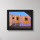 Holzfenster Leinwanddruck (Vorderseite)