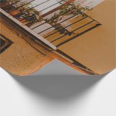 HOLZFENSTER MIT GRÜNEN PFLANZE GESCHENKPAPIER (Ecke)