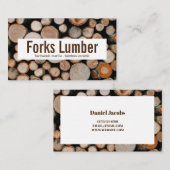 Holzfirma Visitenkarte (Vorne/Hinten)