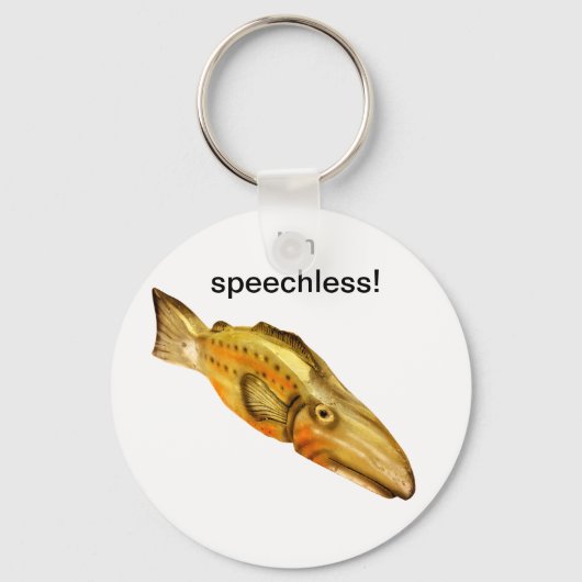 Holzfisch Schlüsselanhänger (Vorderseite)