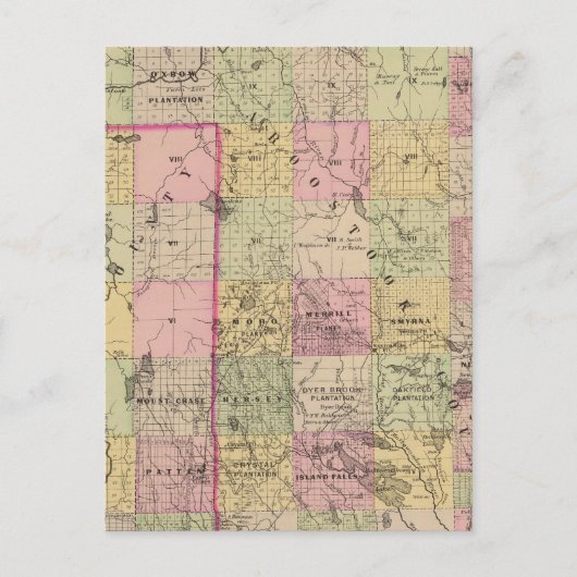 Holzflächen 4 Karte (Vorderseite)