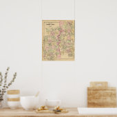 Holzflächen 6 Karte Poster (Küche)