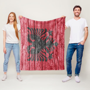 Holzflagge Fleecedecke