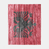 Holzflagge Fleecedecke (Vorderseite)