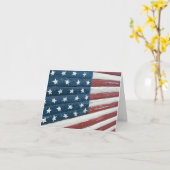 Holzflagge Karte (Gelbe Blume)