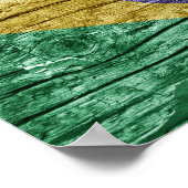 Holzflagge Poster (Ecke)