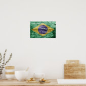 Holzflagge Poster (Küche)