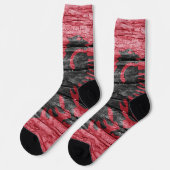 Holzflagge Socken (Linkes Detail)
