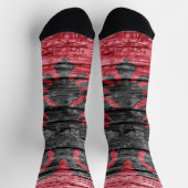Holzflagge Socken (Oben)