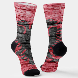 Holzflagge Socken