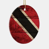 Holzflagge Trinidad und Tobago Keramik Ornament (Rechts)