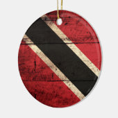 Holzflagge Trinidad und Tobago Keramik Ornament (Links)
