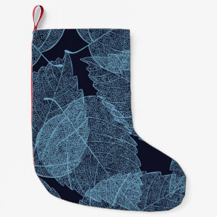 Holzfliesen: Elegante Bodentextur. Kleiner Weihnachtsstrumpf