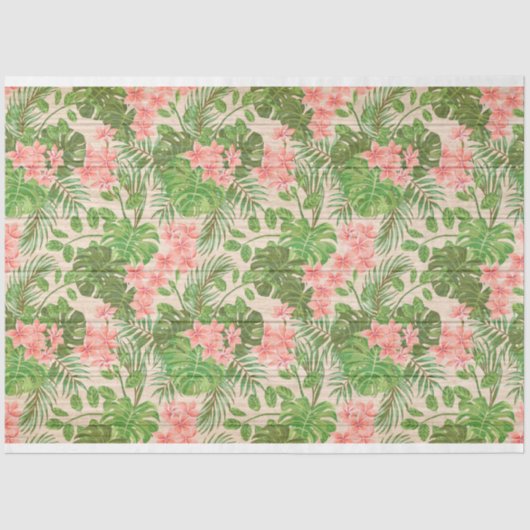 Holzfloral Modernes beliebtes Gewebepapier Seidenpapier (Vorderseite)