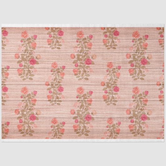 Holzfloral Modernes beliebtes Gewebepapier Seidenpapier (Vorderseite)