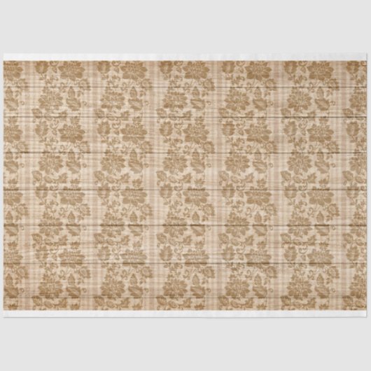 Holzfloral Modernes beliebtes Gewebepapier Seidenpapier (Vorderseite)