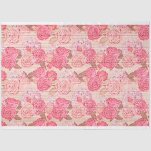 Holzfloral Modernes beliebtes Gewebepapier Seidenpapier (Vorderseite)