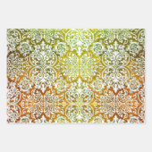 Holzfloral-Sampler Geschenkpapier Set (Vorderseite)