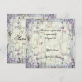 Holzflorenbogen Wedding R.S.V.P. Einladung (Vorne/Hinten)