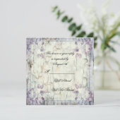 Holzflorenbogen Wedding R.S.V.P. Einladung (Stehend Vorderseite)