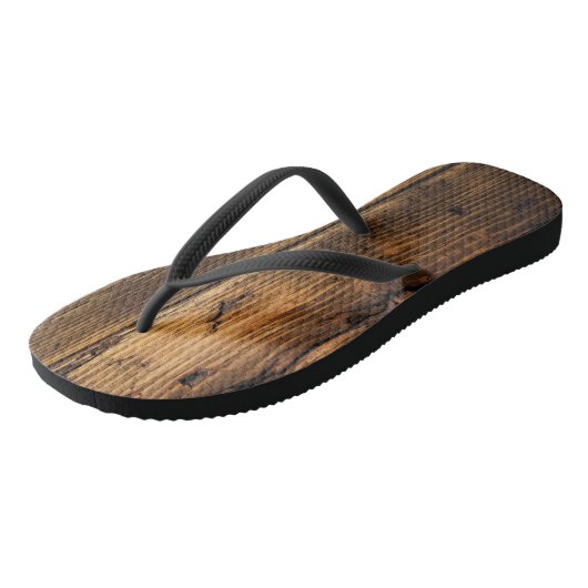 Holzflöße Badesandalen (Schrägansicht)