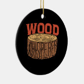 Holzflüster Keramik Ornament (Rechts)