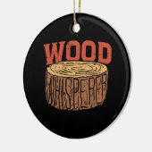 Holzflüster Keramik Ornament (Links)