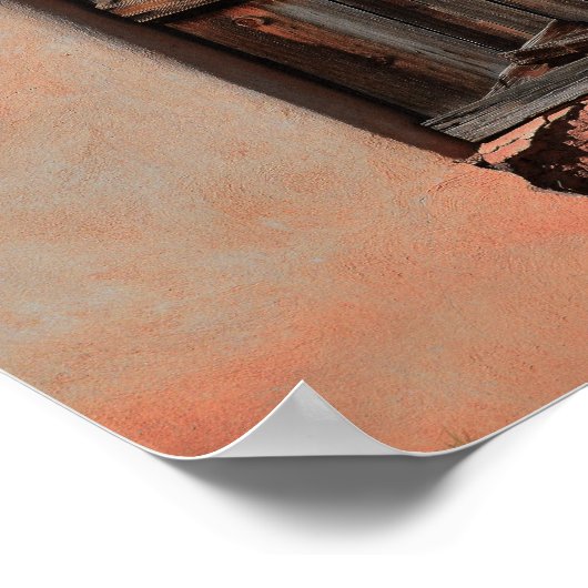 Holzfräsen im Adobe House Poster (Ecke)