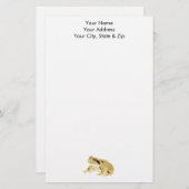 Holzfrosch Briefpapier (Vorne/Hinten)