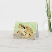 Holzfrosch Dankeskarte (Vorderseite)