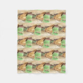Holzfrosch Fleecedecke (Vorderseite)