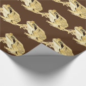 Holzfrosch Geschenkpapier (Ecke)