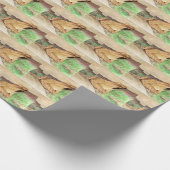 Holzfrosch Geschenkpapier (Ecke)