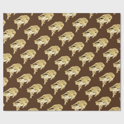 Holzfrosch Geschenkpapier (Flach)