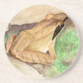 Holzfrosch Getränkeuntersetzer (Vorne)