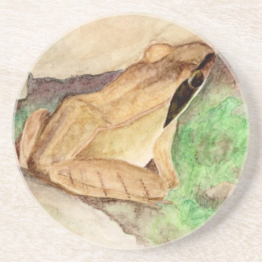Holzfrosch Getränkeuntersetzer (Vorne)