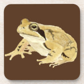 Holzfrosch Getränkeuntersetzer (Vorderseite)