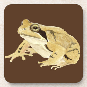 Holzfrosch Getränkeuntersetzer