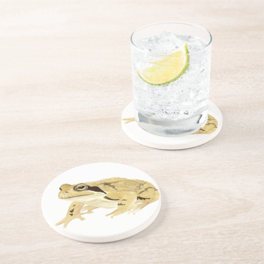 Holzfrosch Getränkeuntersetzer (Seite)