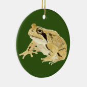 Holzfrosch Keramik Ornament (Rechts)